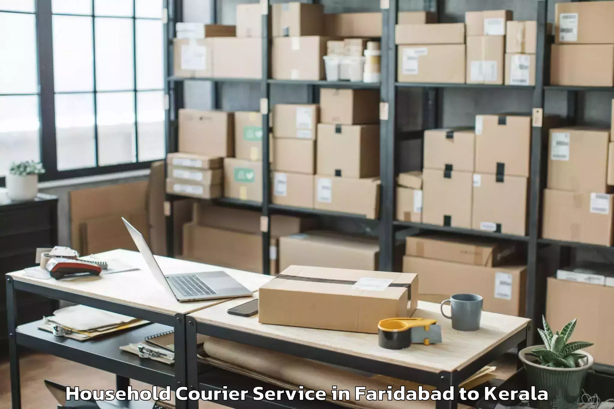 Easy Faridabad to Ottappalam Household Courier Booking